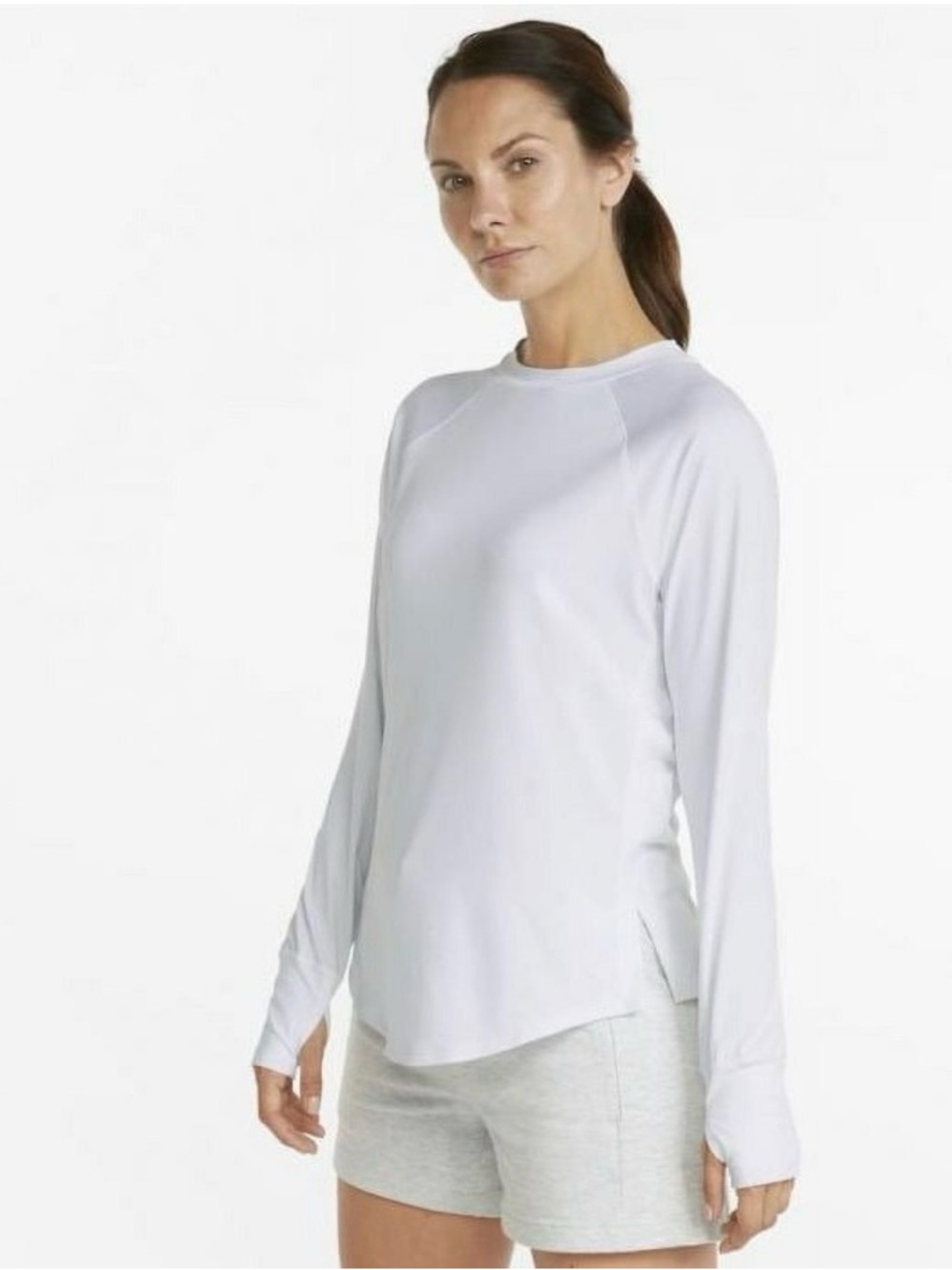 Puma Women's Long Sleeve Crewneck Top - NWT White